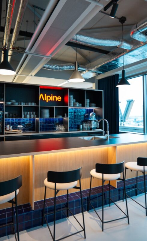 alpine office inside